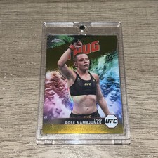 2024 TOPPS CHROME UFC AKA GOLD REFRACTOR #AKA5 ROSE NAMAJUNAS /50