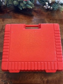 LEGO Vintage 1985 Red Plastic Carrying Case / Storage Case - Full of Legos -L@@k