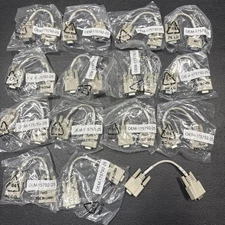 Lot Of 15- 5" VGA 9 Pin Female to Female Cable Cord 9Pin OEM-175792-25
