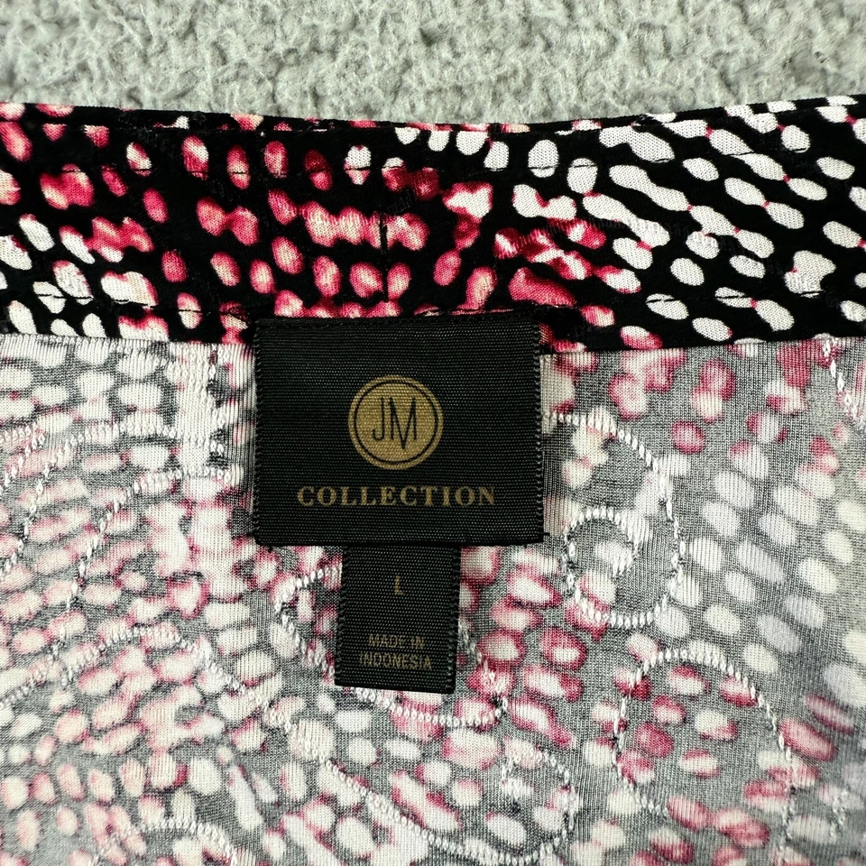 JM Collection 多色 L 码抽象印花 Edgy Baddie A 字中裙 — 第 3/4 张图片