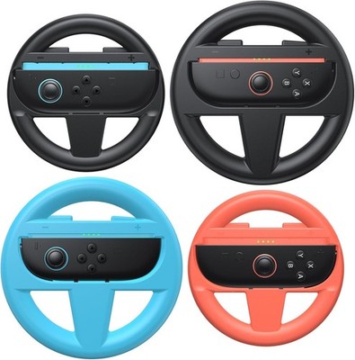   FastSnail Steering Wheels for Nintendo Switch 2 Joycon   4 Pack Racing Grips