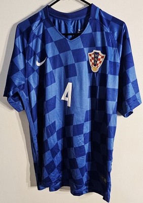 Croatia Away Football Soccer Shirt Mens Jersey 2016/17 Blue SZ XL