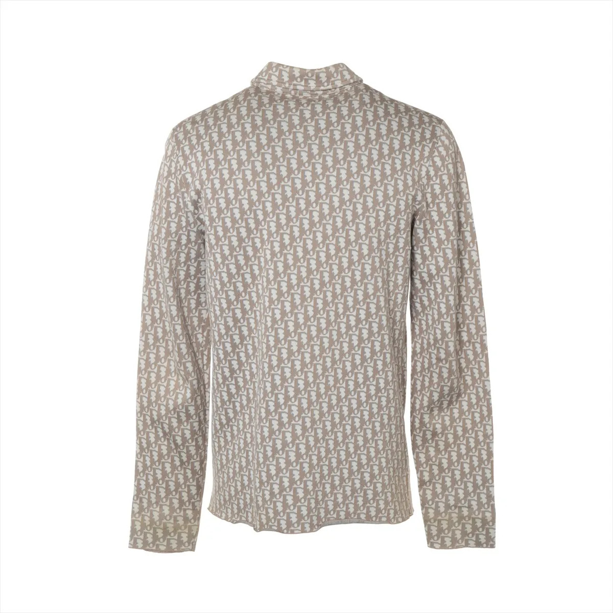 Dior Oblique Cotton Shirt S Men's Beige x white  023M550AT099 Knit overshirt image 2