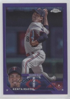 2023 Topps Chrome Update Purple Refractor 18/250 Kenta Maeda #USC142 y5m