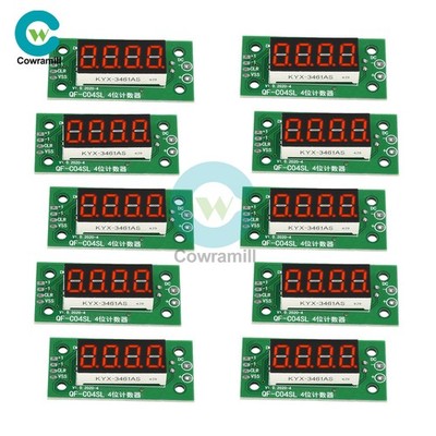 1/5/10PCS DC4-40V 0-9999 Digital Counter Module With Power Cut Memory Function