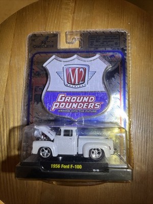 M2 Machines Ground Pounders 1956 Ford F-100 Truck Model 1:64 RARE Diecast
