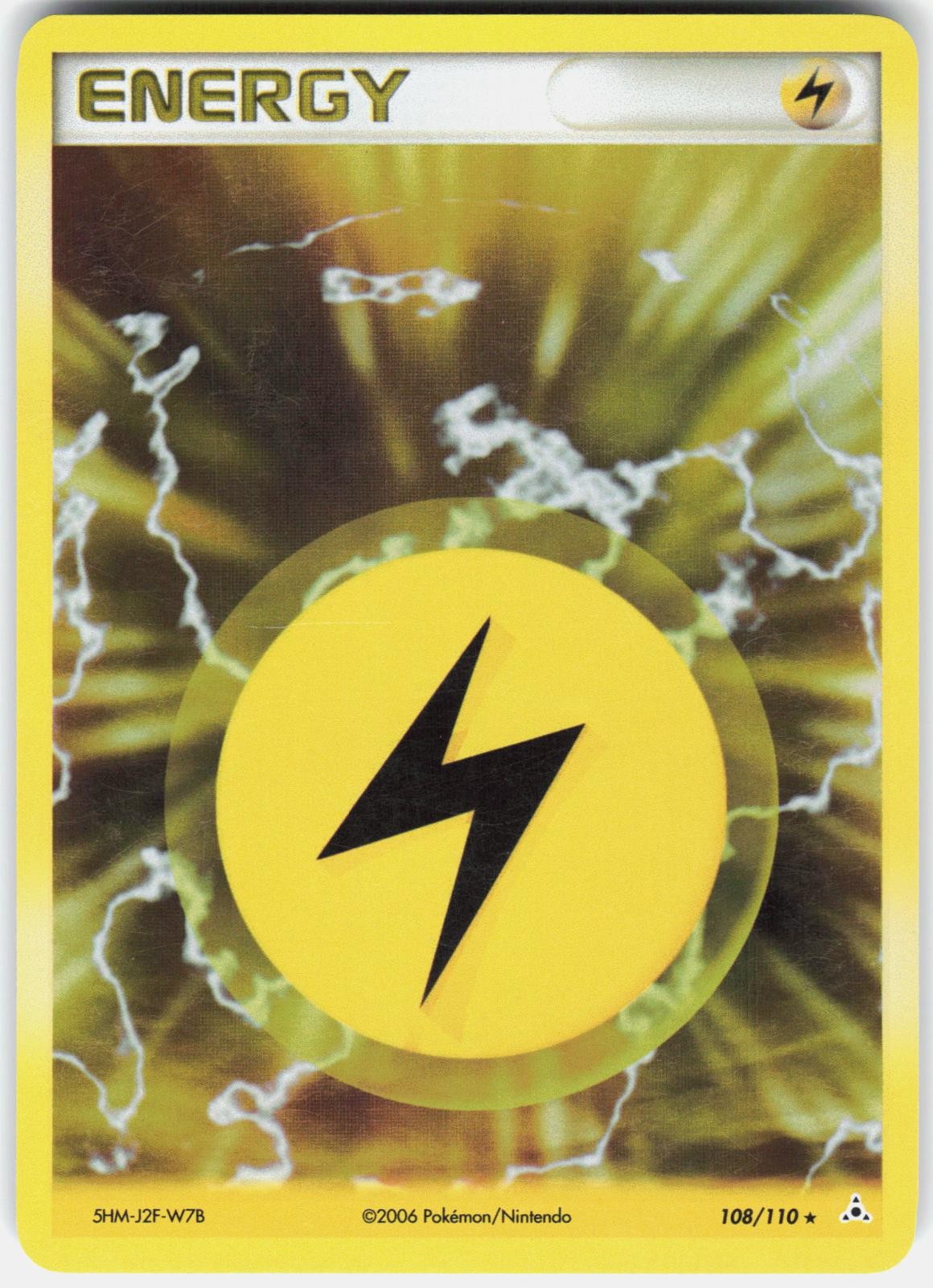 Pokemon Lightning Energy 108/110 Holo Rare Holon Phantoms Pokemon Near Mint