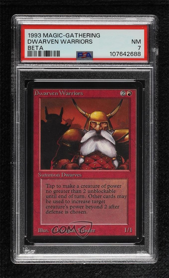 Dwarven Warriors Magic: Limited Edition Beta PSA 7 1993