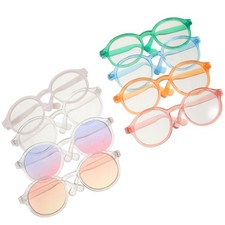 8 Pcs Pet Dog Glasses Circle Cute Cat Cosplay Props for Small Dogs