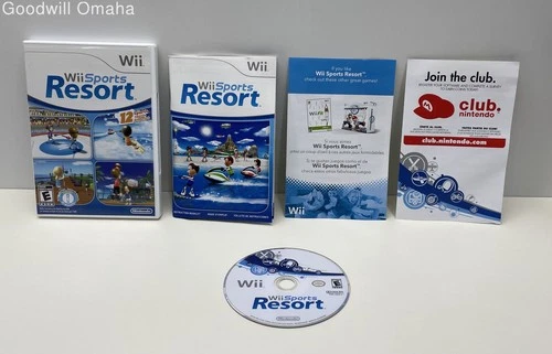 Nintendo Wii - Wii Sports Resort + Case , Manual & Inserts - Boot Tested