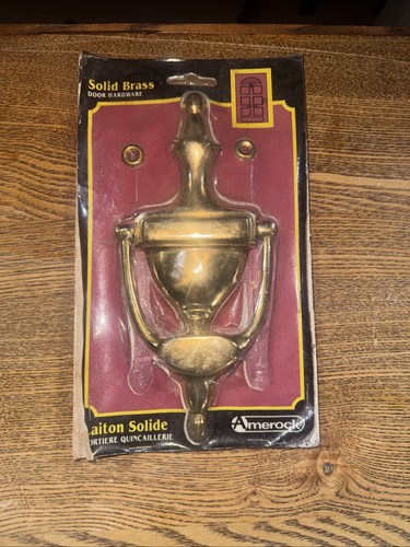 Vintage Türklopfer aus massivem Messing von Amerock #492 neu ungeöffnet - Bild 1 von 2