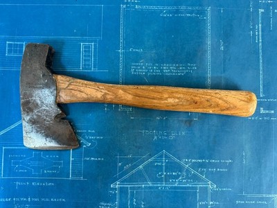 VINTAGE TRUE TEMPER DYNAMIC AXE NO. DH TOOL HATCHET CURVED HEAD