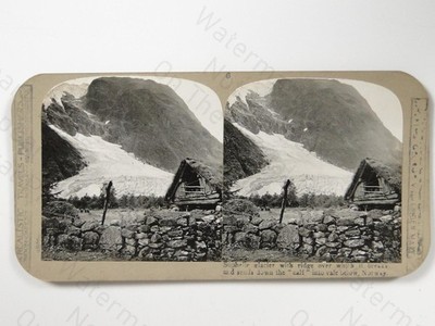 Realistische Reisen Stereoview Suphelle Gletscher Norwegen Underwood && Underwood