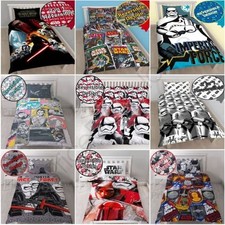 STAR WARS EPISODE VII / VIII DUVET QUILT COVERS KIDS BOYS SINGLE DOUBLE SIZES