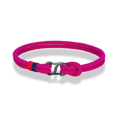 Eterna Tide Double Strand Nautical Rope Bracelet with Carabiner Clasp