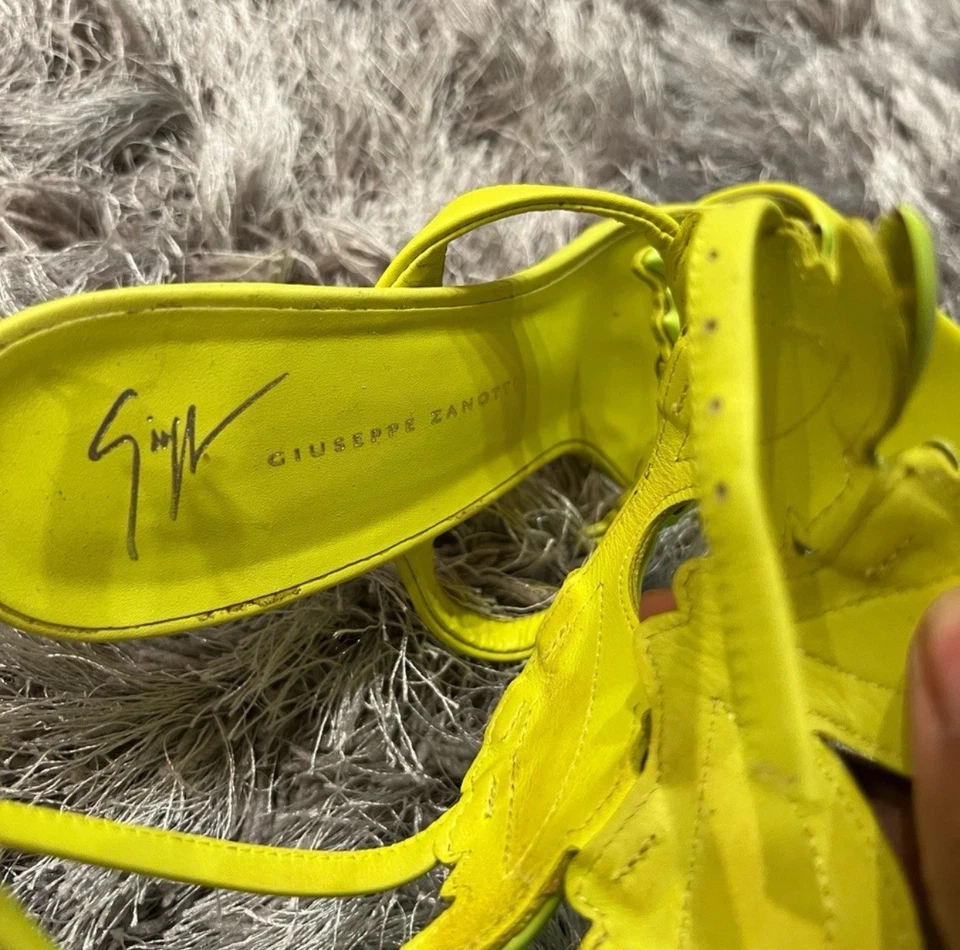 AUTÉNTICOS GIUSEPPE ZANOTTI cruel tacones neón Foto 4 de 4