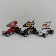 Winged Sprint Outlaws Car Toy Pull Back Race Car Diecast 1:64 Metal & Plastic