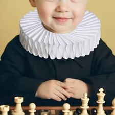 Kids Ruffled Neck Collar Photography Clown Decoration Festival False Collar