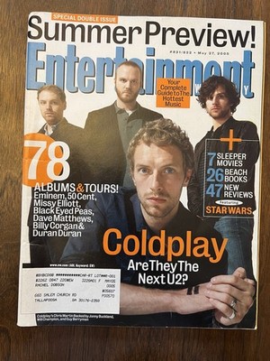 Entertainment Weekly magazine Issue May 27, 2005 Features the band Coldplay
