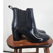 Bottes De Pluie Jeffrey Campbell 'Stormy' - Noir Mat - Taille 6 US - Cuissardes Cheville - Basique Et Stylées
