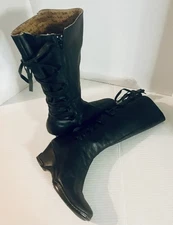 SOFFT  Women's Leather Lace Up Tall Boots size 6M