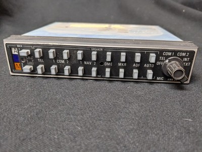 King KMA24 Audio Panel p/n 066-1055-03 with Rack