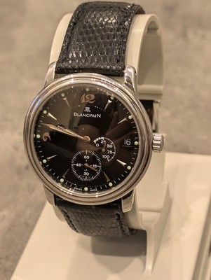 Blancpain Villeret Ultra-Slim Power Reserve SS Black Dial