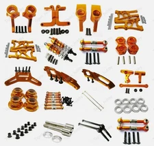 Aluminum Alloy metal Upgrade DIY parts Orange Fit For 1/10 HPI WR8_flux Rc Car