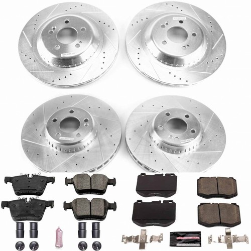 Power Stop Brake Kit For Mercedes-Benz C300 2019 2020 Front & Rear Z23 - Picture 2 of 8