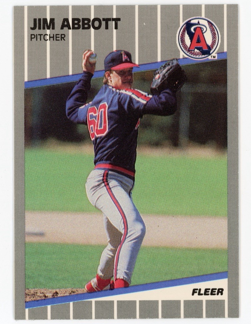 1989 Fleer Update Jim Abbott RC #U-11 Mint