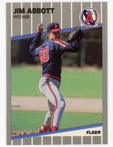 Jim Abbott #U-11 1989 Fleer Update card
