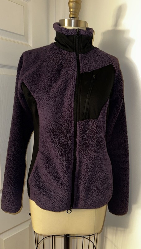 Columbia Women's Purple Fleece Jacket Medium Preowned Full Zip