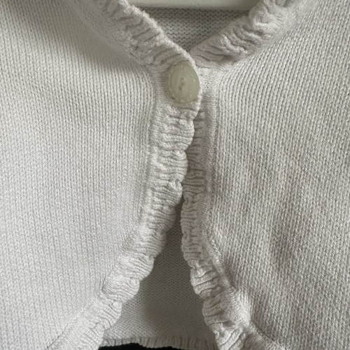 Vintage Gymboree White Sweater Shrug Girls' Size 7 Knit Button Closure - Picture 4 of 4