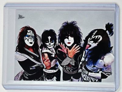 KISS Limited Edition Artist Signed  Rock Icons  Trading Card 2/10