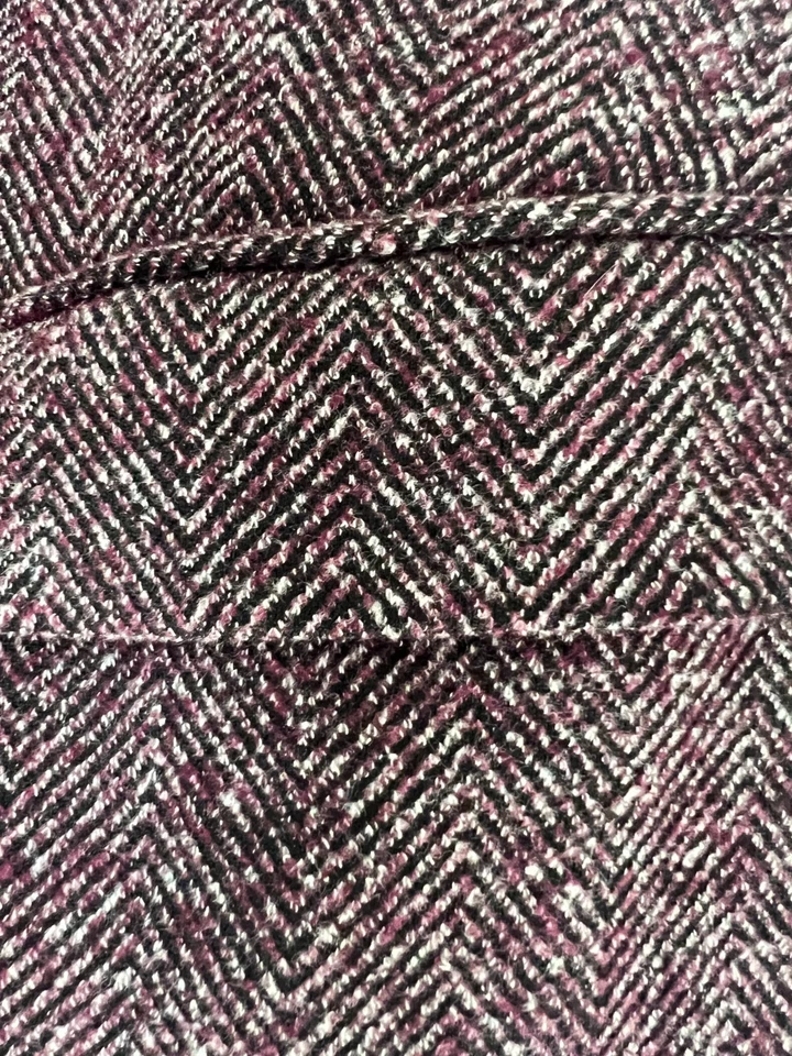 Novo com etiquetas: Blazer Loft Feminino Tweed Borgonha Tamanho 6 - Imagem 4 de 4
