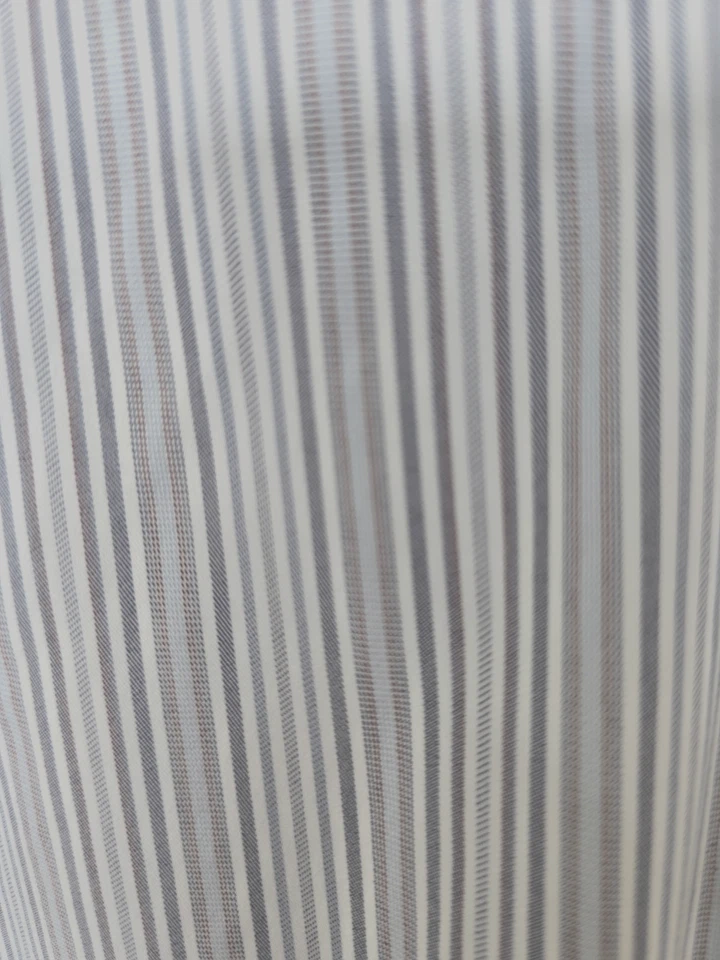 Camisa de hombre con botones manga larga azul y marrón a rayas de Hickey Freeman XL Foto 4 de 4