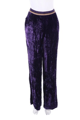 BEATRICE B Hose Samt Seide D 36 violett