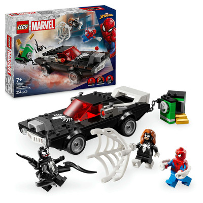 LEGO 76309 Marvel Spider-Man vs. Venom Muscle-Car, 3 Minifiguren, Goldbarren