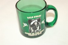 DALE EVANS 2000 Tribute Roy Rogers - Green Glass Coffee Mug Cup