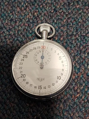 Tag Heuer Model 902, Stopwatch, 1/10 Sec. rec, 15 min Counter, Rare, Circa 1957. - Image 1 of 4