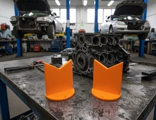 Crankshaft Inspection Stand Set (2pcs) – Compact Universal V-Block Tool 6"x6"x6"