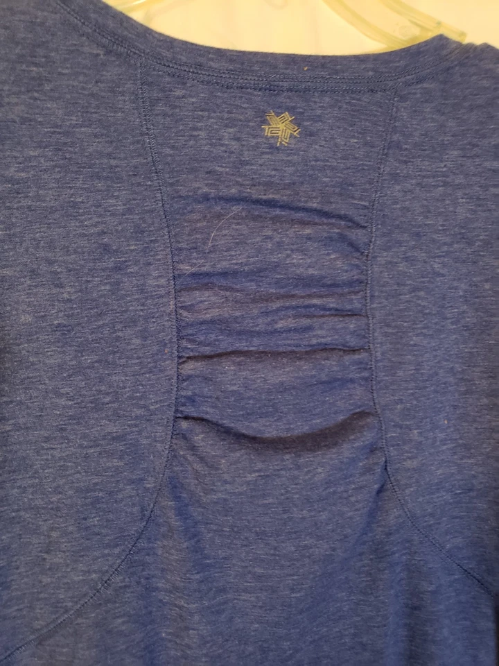 Women's 2X Tek Gear Dry Tek Long Sleeve Blue Shirt (H40) - Image 2 of 4