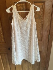 Vintage Nightgown Gossard Artemis Lace Babydoll Nightie Size Small Pink Roses