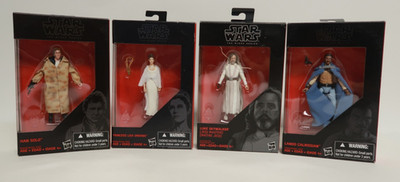 Luke Skywalker Han Solo Princess Leia Lando Star Wars The Black Series Set