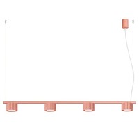 Pendelleuchte Aluminium Pfirsich GX53 Modern BüRo L:122 Cm HäNgelampe Esstisch