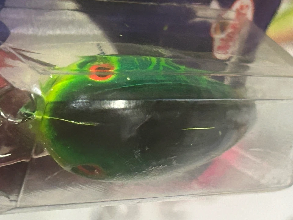 SEÑUELO DE PESCA VINTAGE Mann's Baby 4- Crankbait 1/4 oz holo tigre fuego color leer Foto 3 de 4