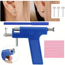 Ear Piercing Gun Kit - Self-Piercing Tool with Studs Accessories for Home Use