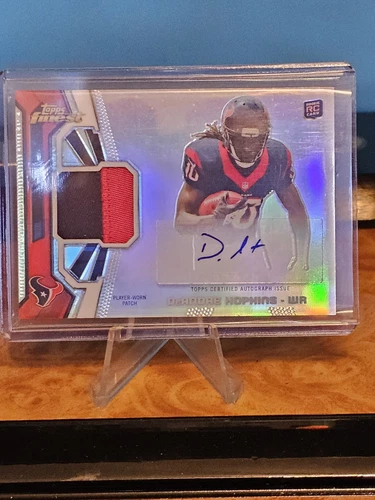 2013 Topps Finest Rookie Player Worn Patch Auto DeAndre Hopkins 🔥RAP-DH Chiefs