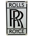 VINTAGE ROLLS ROYCE PORCELAIN SIGN DEALERSHIP AUTO PHANTOM GHOST ENGINE GAS OIL