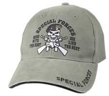 US Army SPECIAL FORCES Ball Cap Olive Skull Beret Ranger Airborne OD Green Hat R
